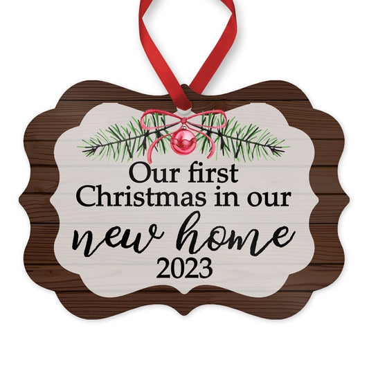 Our first Christmas in our new home ornament 2023