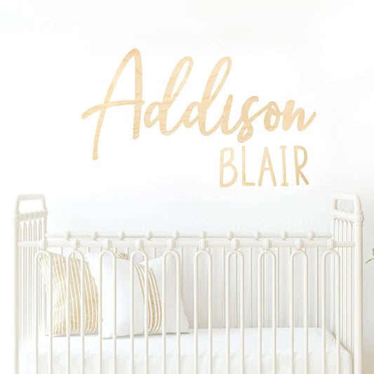 Addison Blair Custom Nursery Name Sign