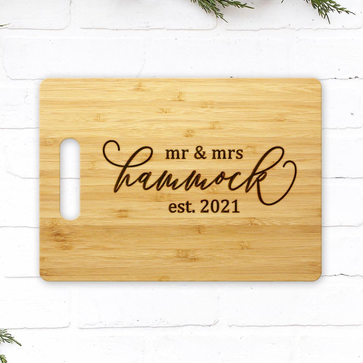Personalized Cutting Board - Mr & Mrs design