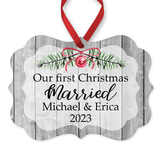 Our First Christmas Married Ornament 2023