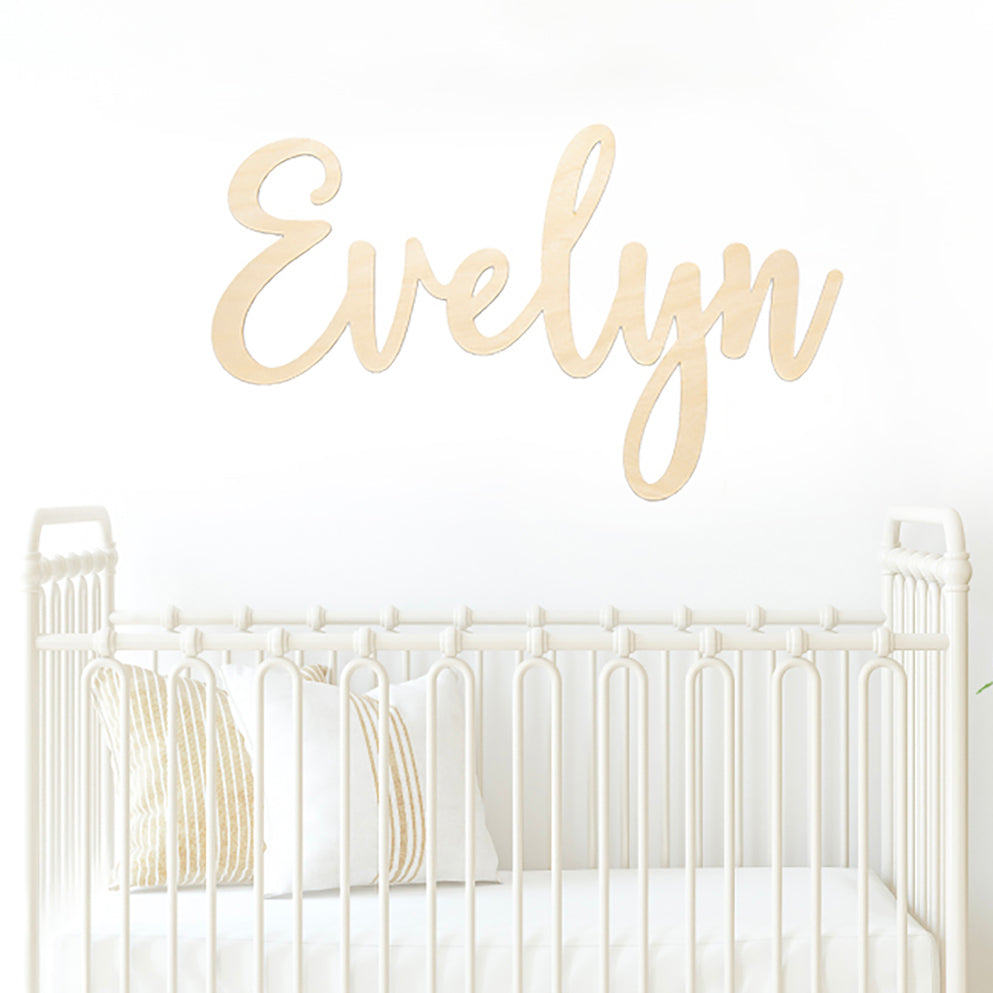 Evelyn Custom Nursery Name Sign