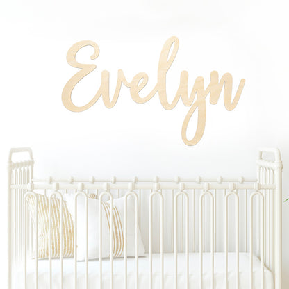 Evelyn Custom Nursery Name Sign