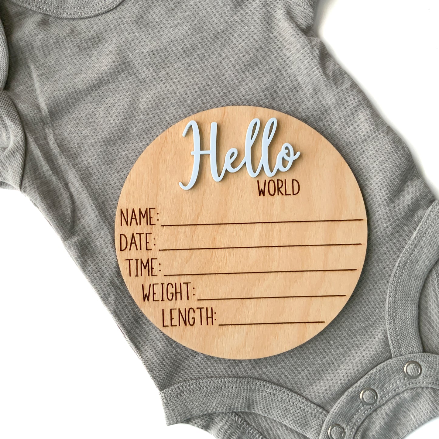 Hello World Baby Birth Announcement - Collection 1