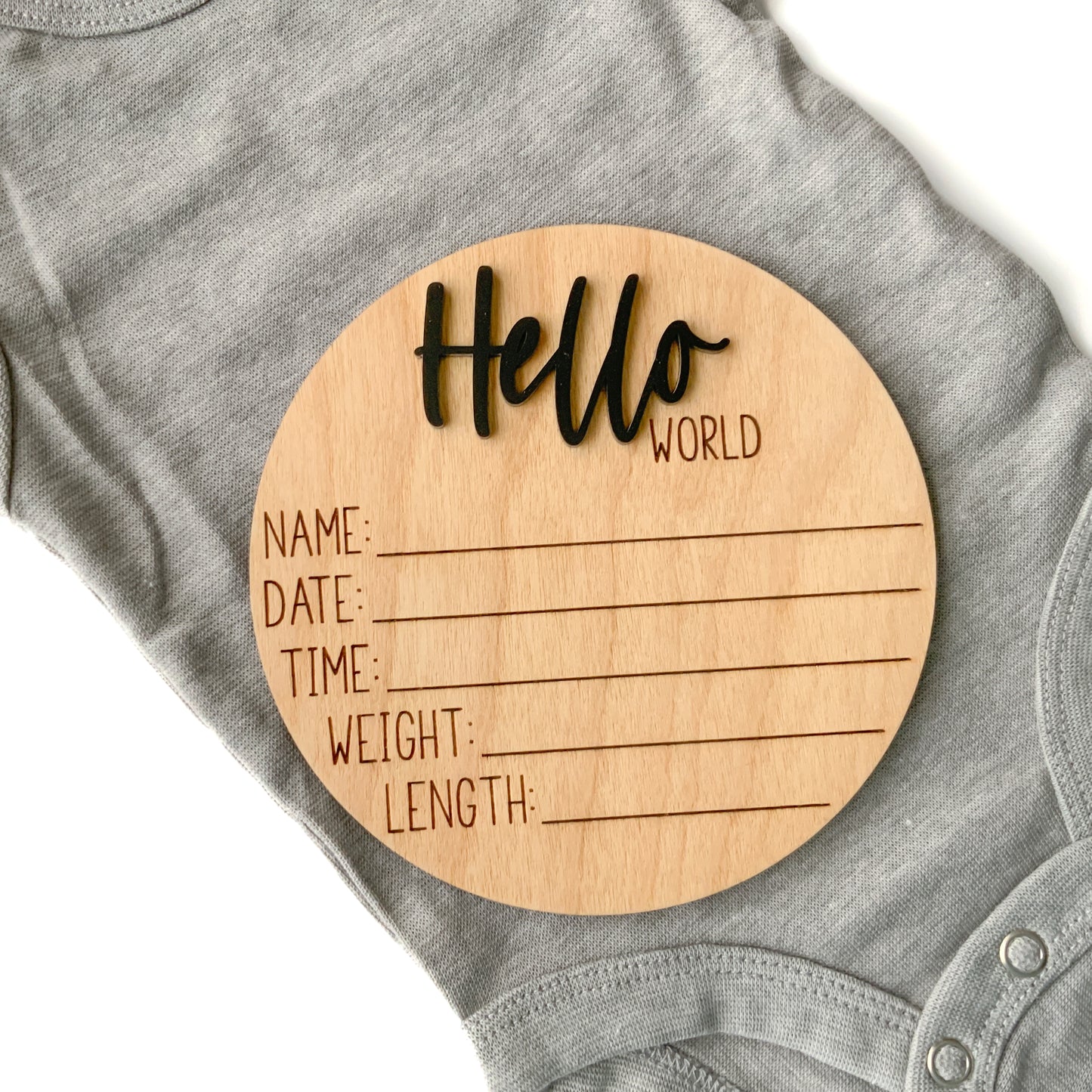 Hello World Baby Birth Announcement - Collection 2