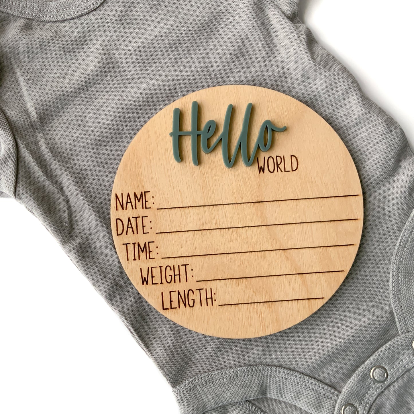 Hello World Baby Birth Announcement - Collection 2