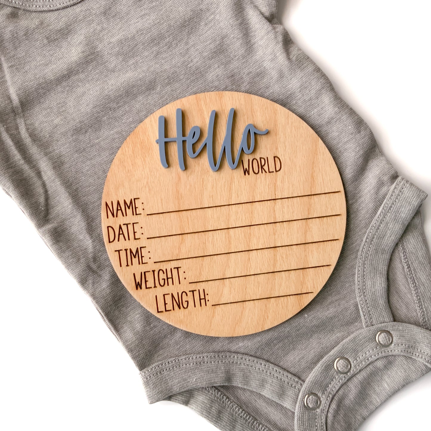 Hello World Baby Birth Announcement - Collection 2