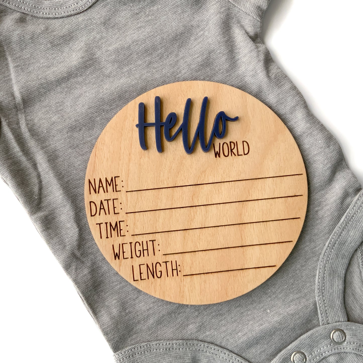 Hello World Baby Birth Announcement - Collection 2