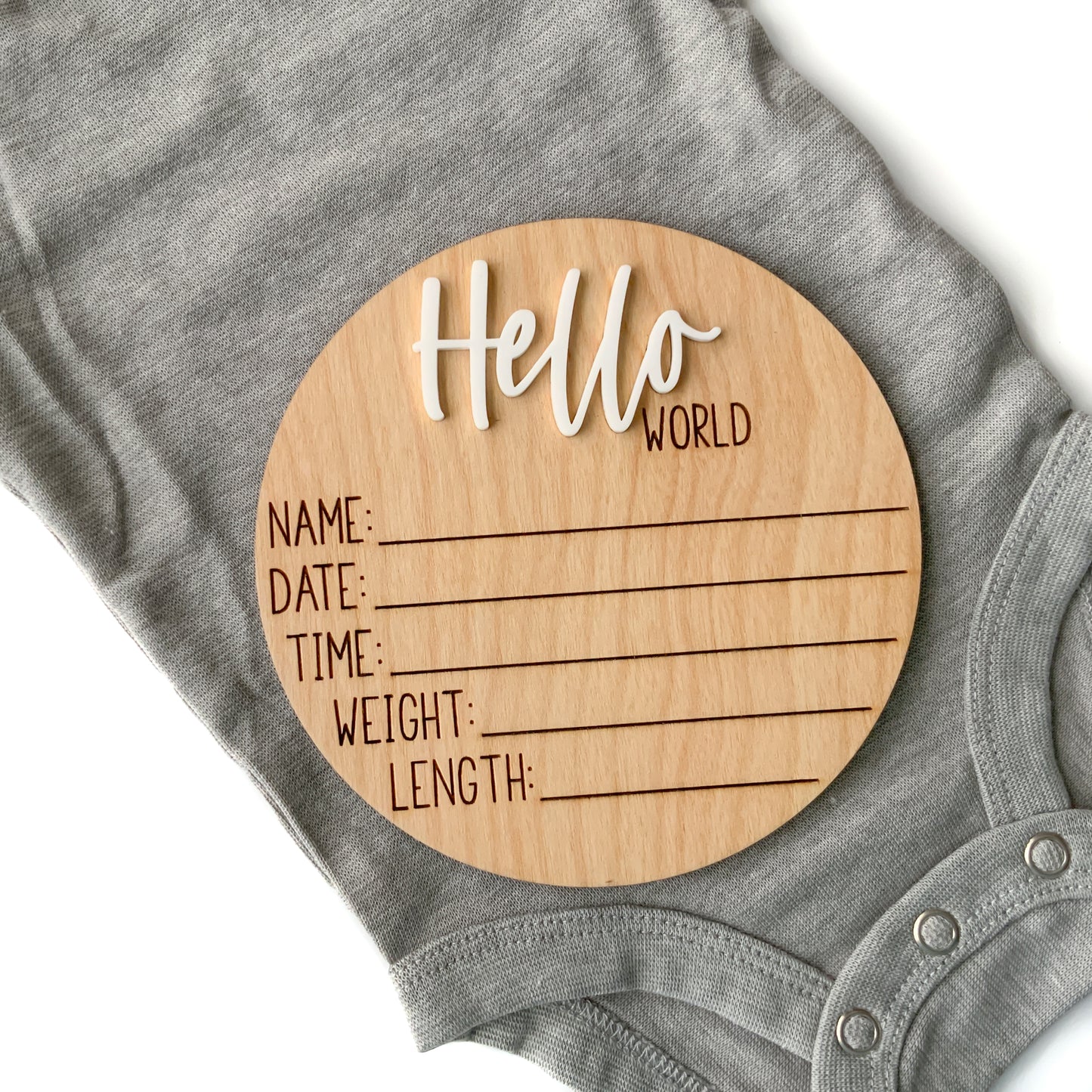 Hello World Baby Birth Announcement - Collection 2