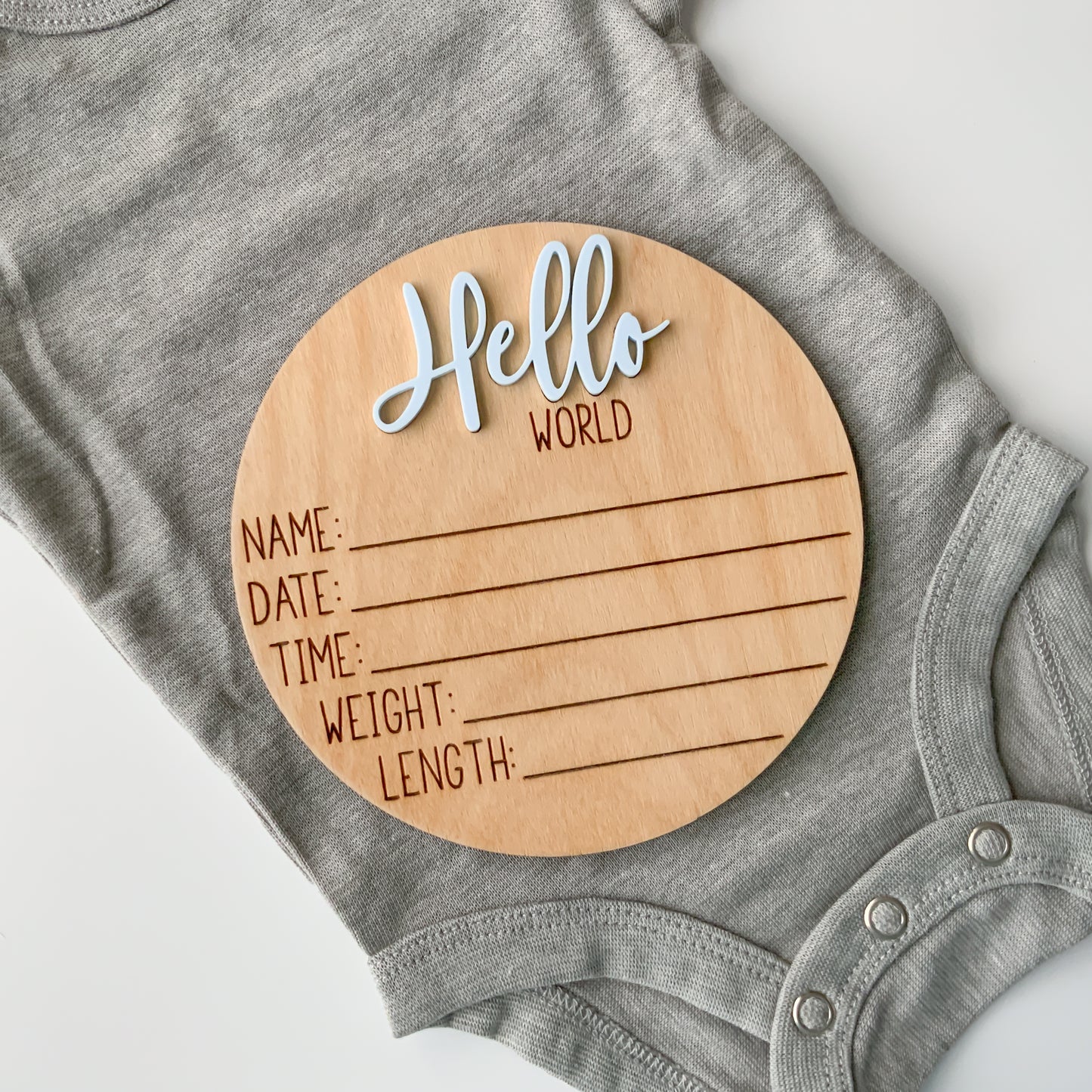 Hello World Baby Birth Announcement - Collection 3