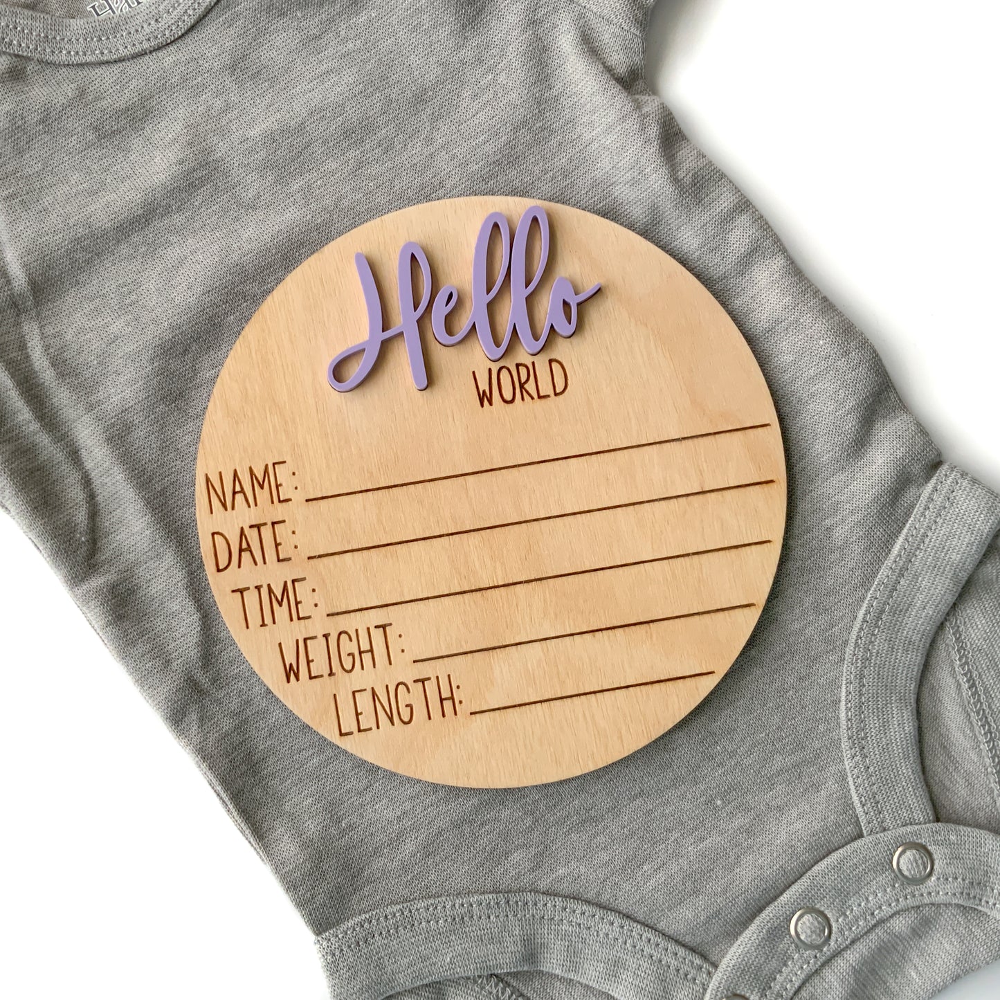 Hello World Baby Birth Announcement - Collection 3