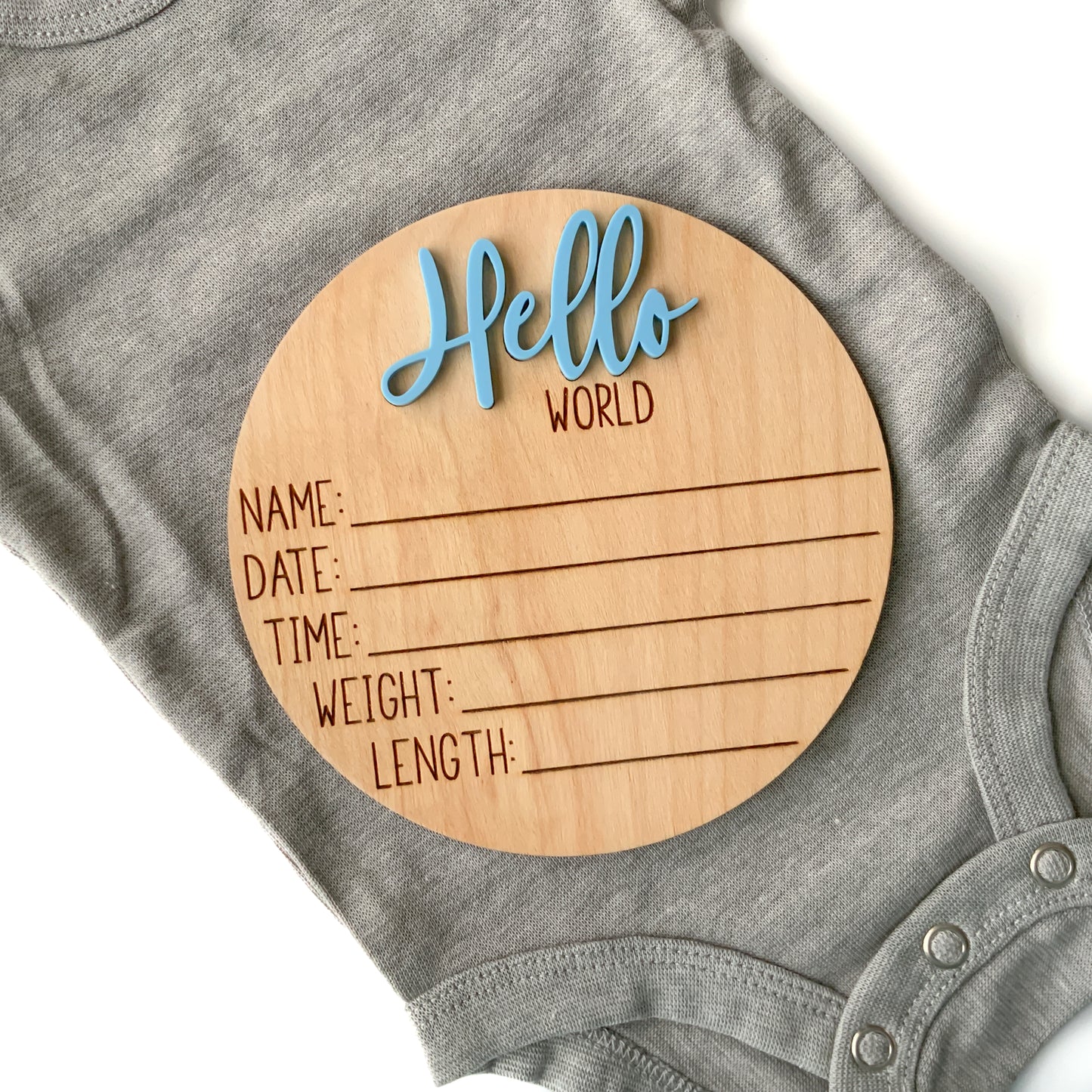 Hello World Baby Birth Announcement - Collection 3