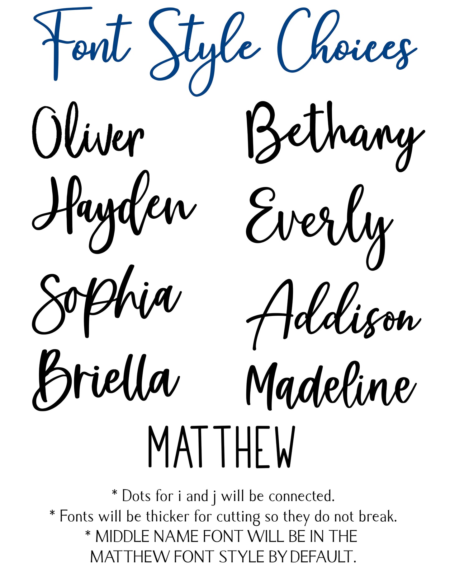 Bethany Ann Custom Nursery Name Sign