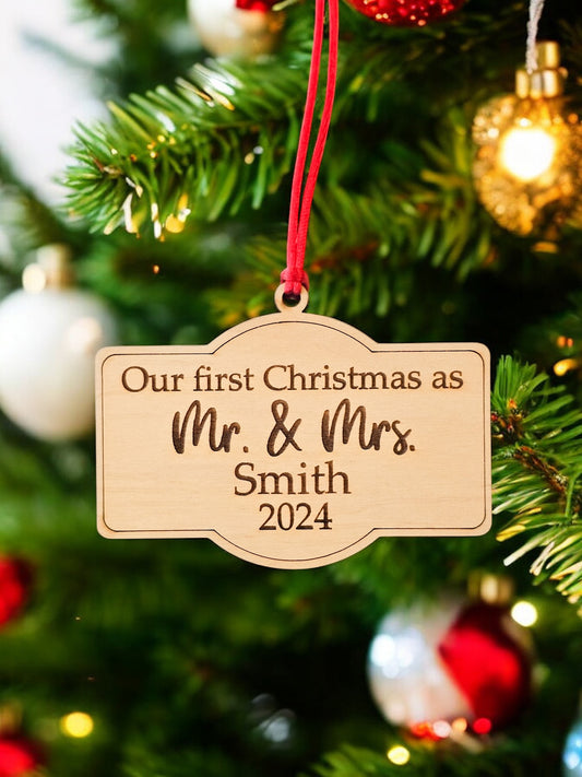 Our First Christmas as Mr and Mrs 2024, With Family Last Name