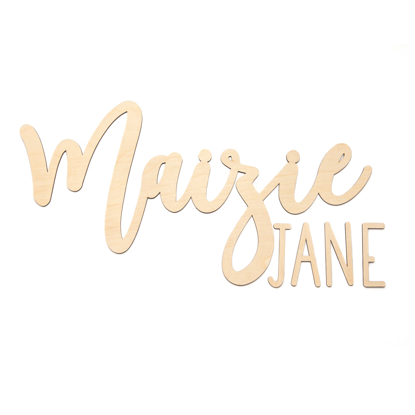 Maizie Jane Custom Nursery Name Sign