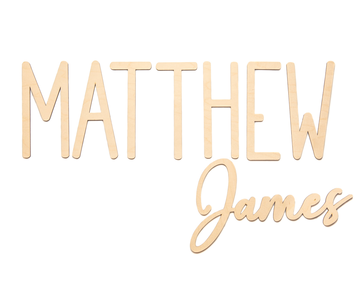 Matthew James Custom Nursery Name Sign