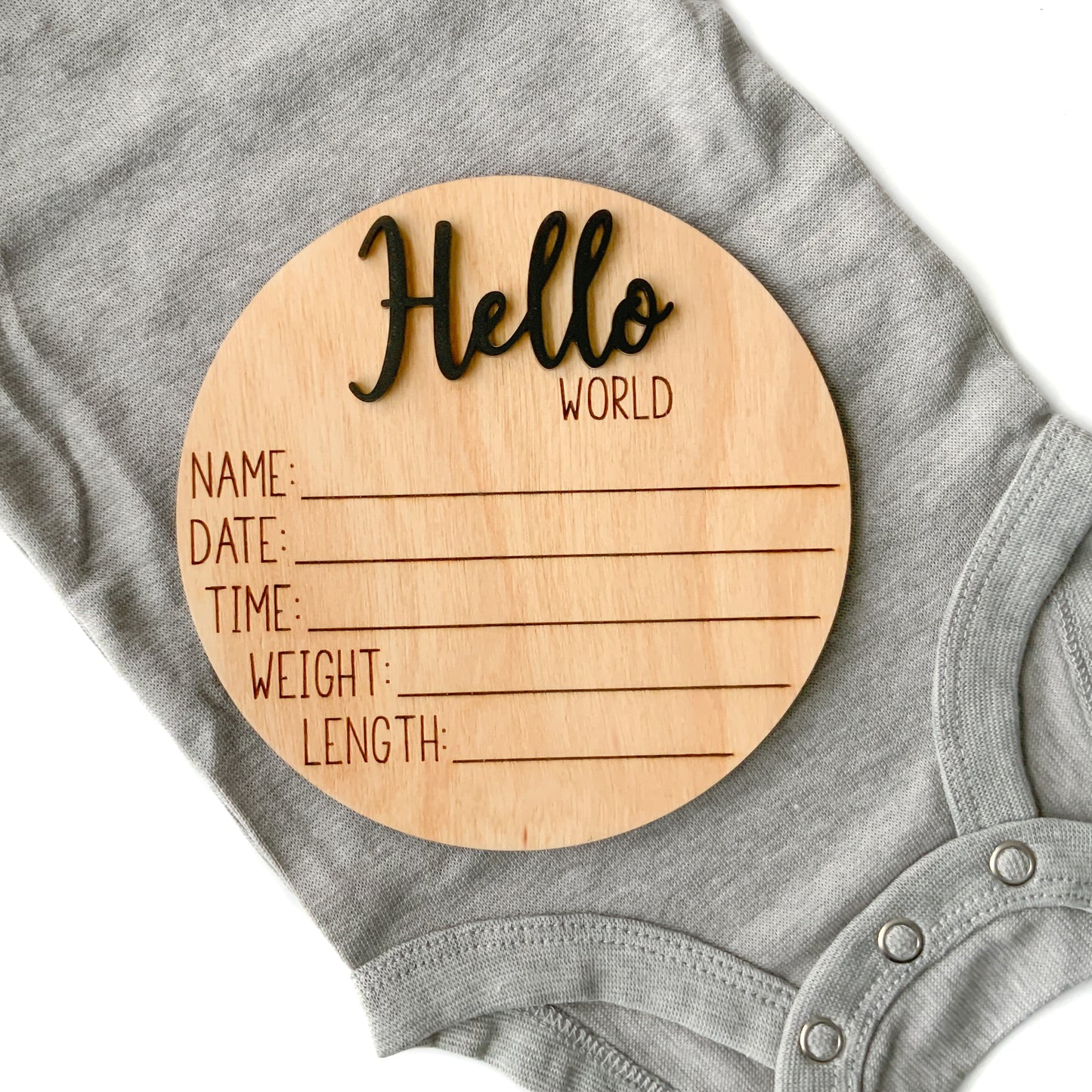 Hello World Baby Birth Announcement - Collection 1
