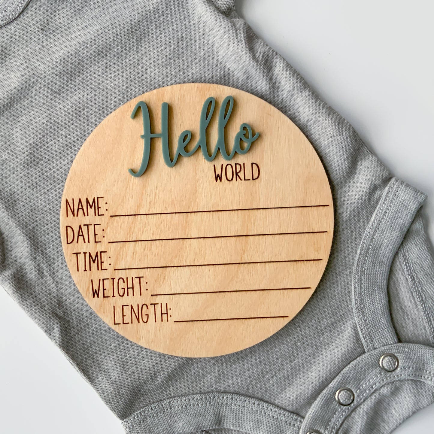 Hello World Baby Birth Announcement - Collection 1