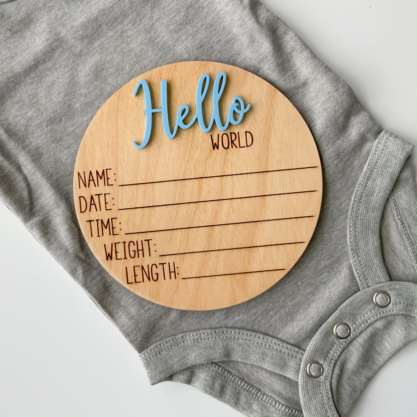 Hello World Baby Birth Announcement - Collection 1