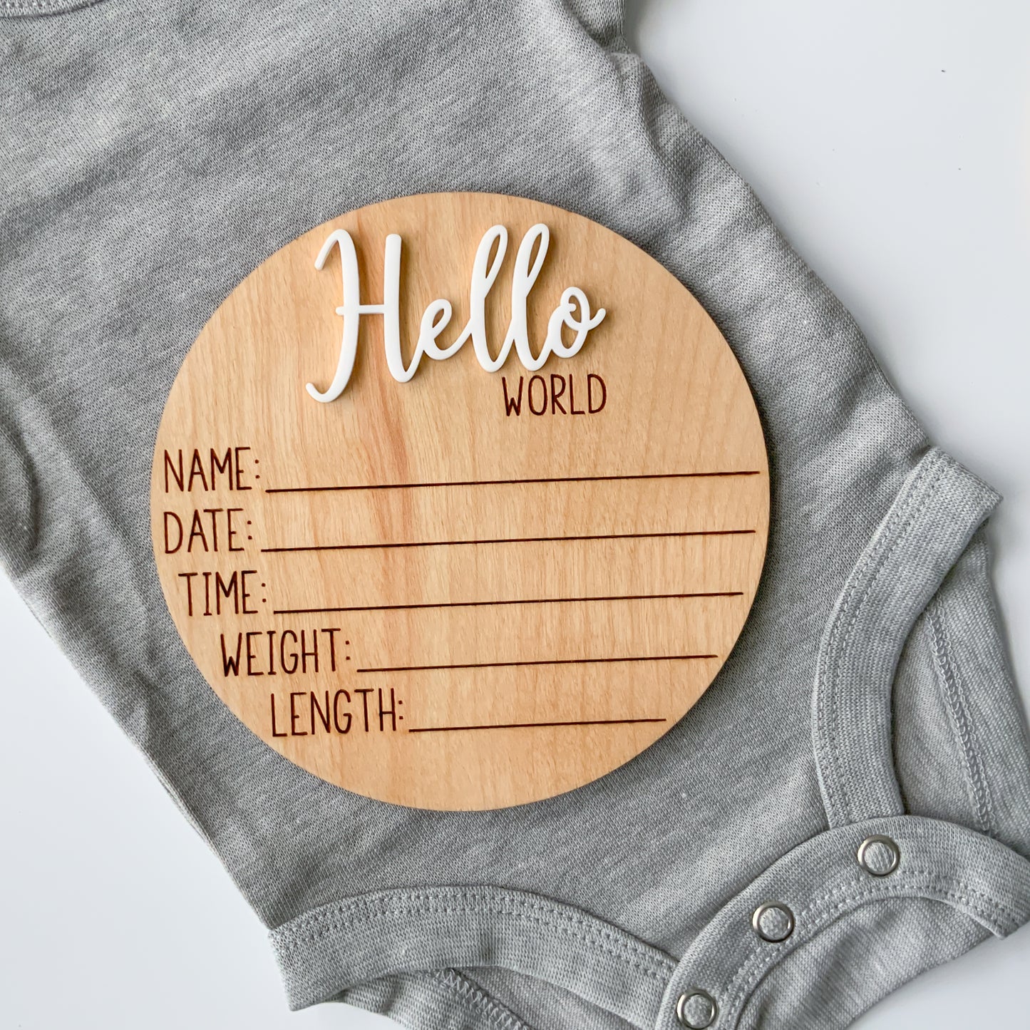 Hello World Baby Birth Announcement - Collection 1