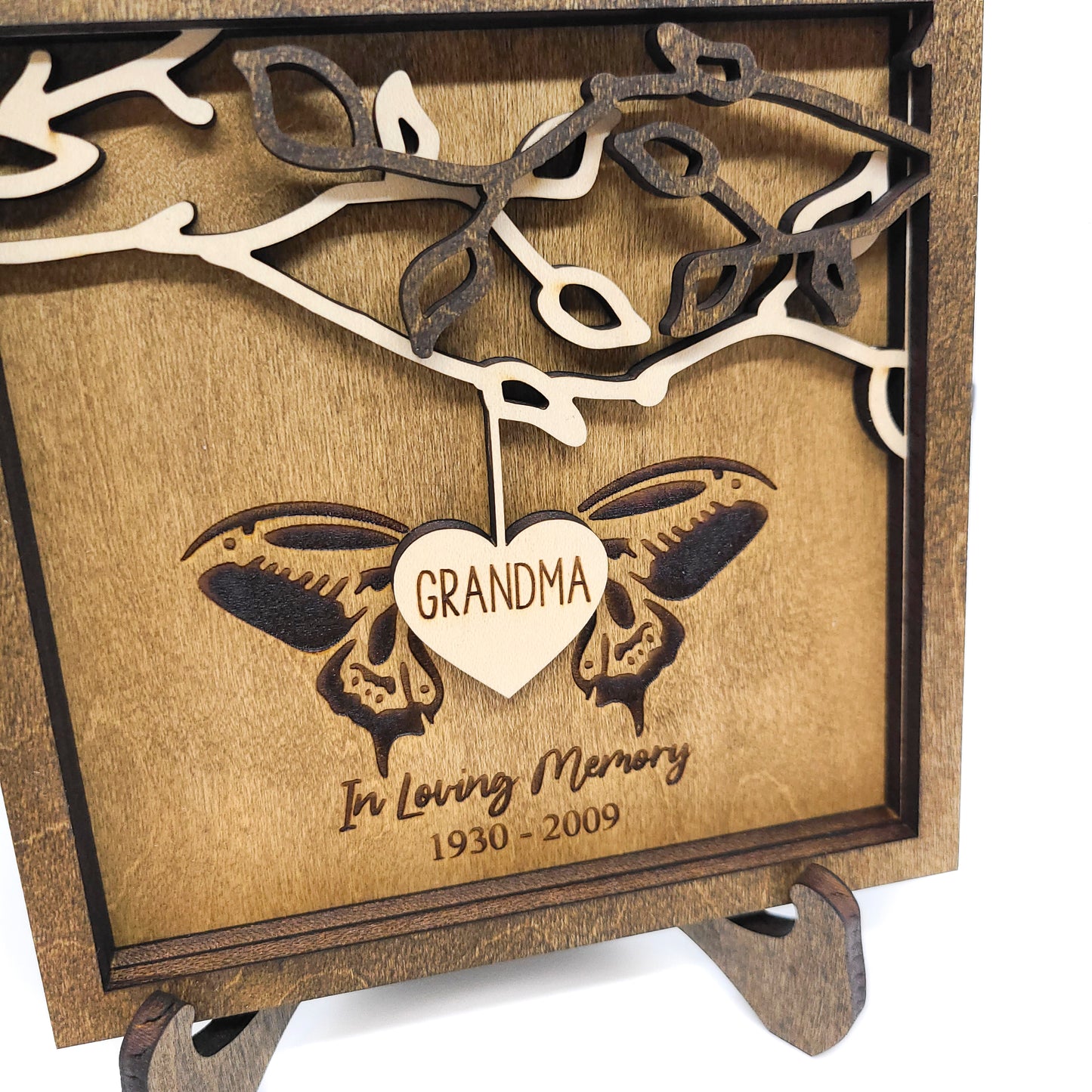 In Memory Butterfly Wings Frame