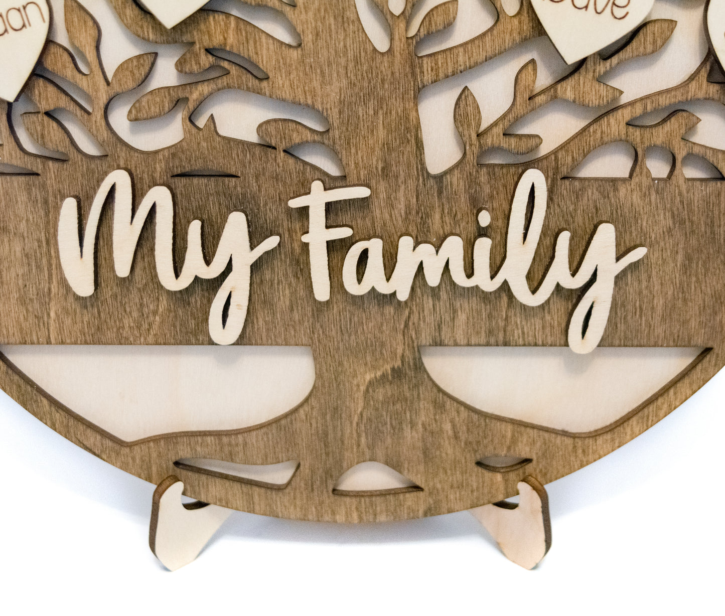 Personalized Engraved Family Tree Home Decor