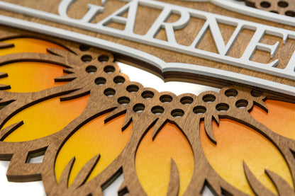 Personalized Sunflower Wooden Sign