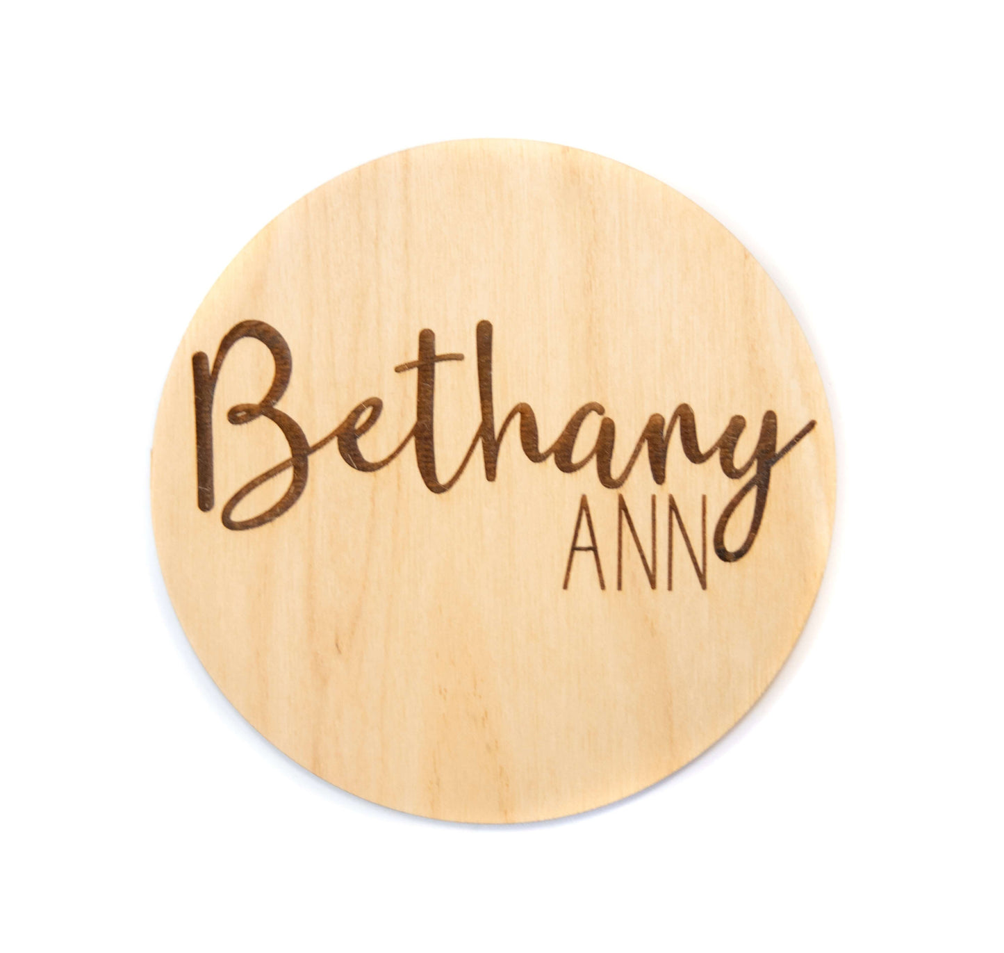 Bethany Ann double sided Personalized Baby Birth Announcement Sign for Hospital