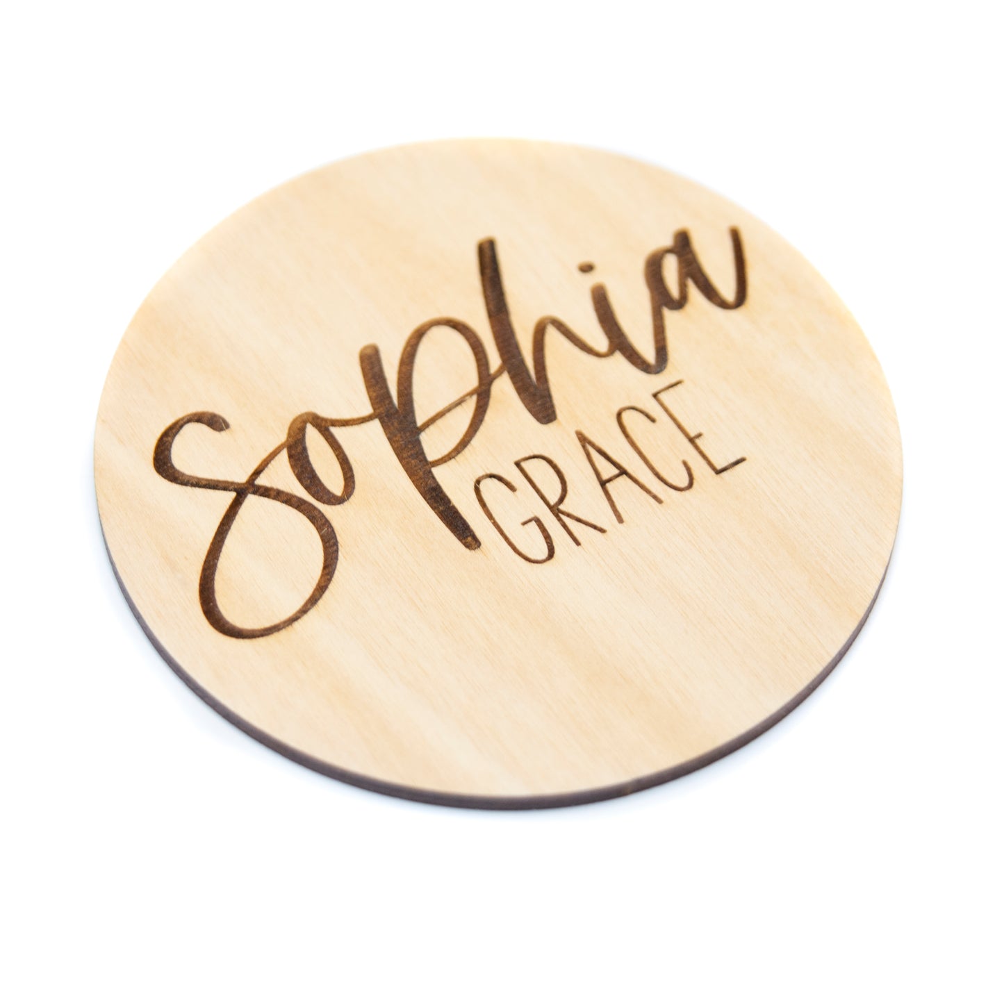 Sophia Grace Double Sided Birth Announcement