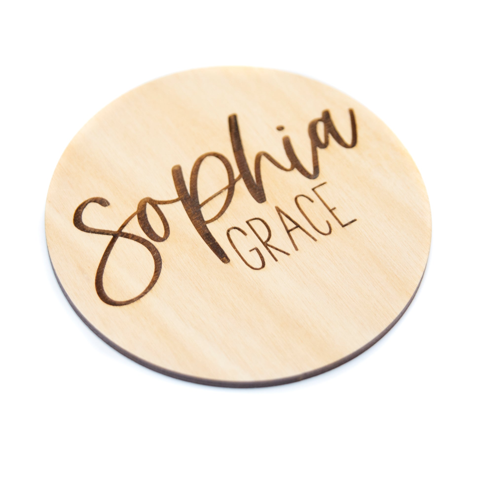 Sophia Grace Double Sided Birth Announcement