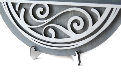 Customized Round Family Name Sign for Home Decor