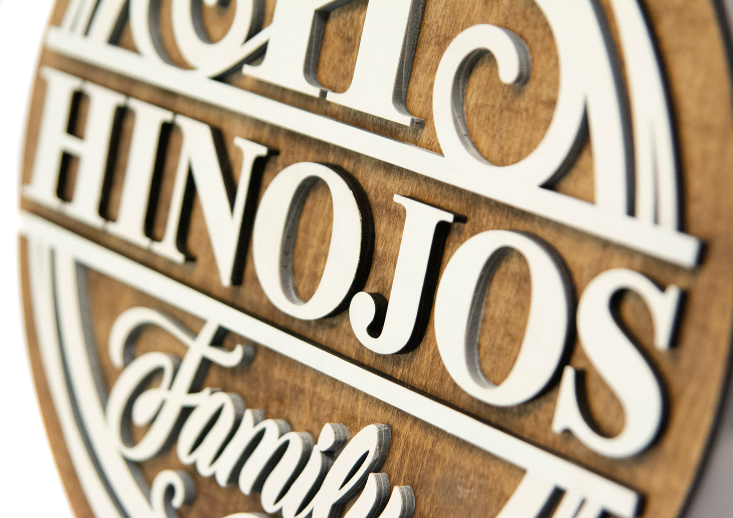 Personalized Wooden Name Sign for Familly